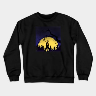 Phantom's Quest: Silhouette Ninja Adventure for Halloween Crewneck Sweatshirt